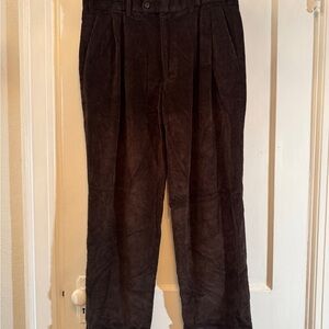 Vintage Ralph Lauren Dark Brown Corduroy Pants Eclectic Grandpa size 36x30